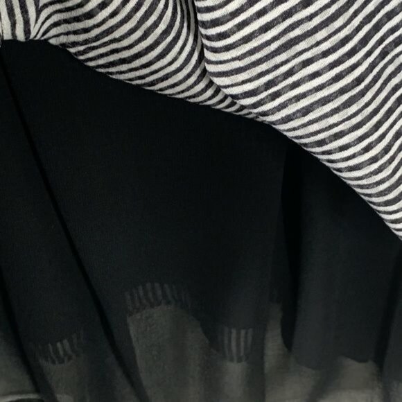 Rachel Roy Black White Stripe Mini Sheath Dress Sleeveless Sundress Small - Picture 12 of 13